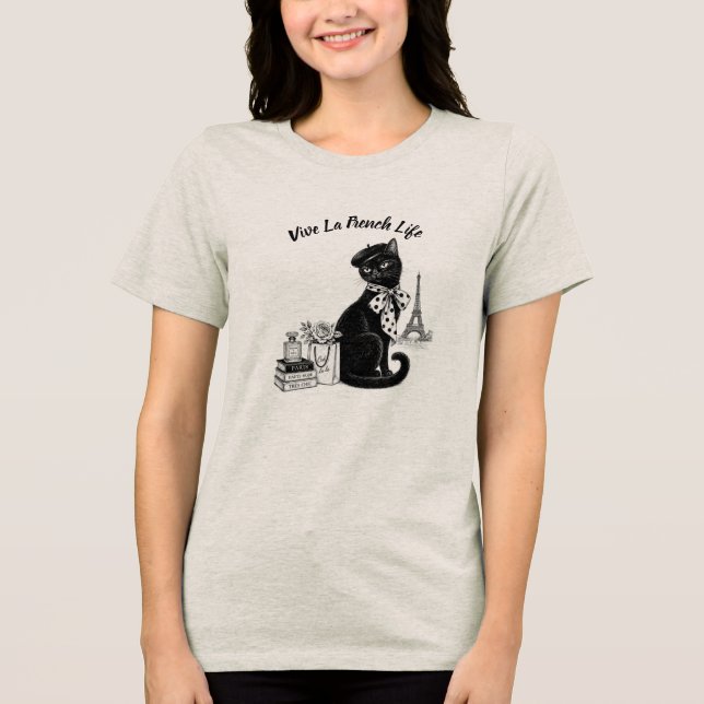 VIVE LA FRENCH LIFE Tri-Blend SHIRT (Front)
