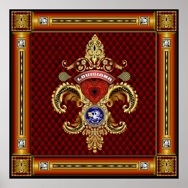 Vive la Louisiane louisiana Poster (Front)