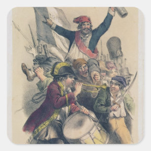 Vive la Republique, 1848 Square Sticker