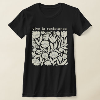 Vive La Resistance Floral Pattern Shirt | Activist
