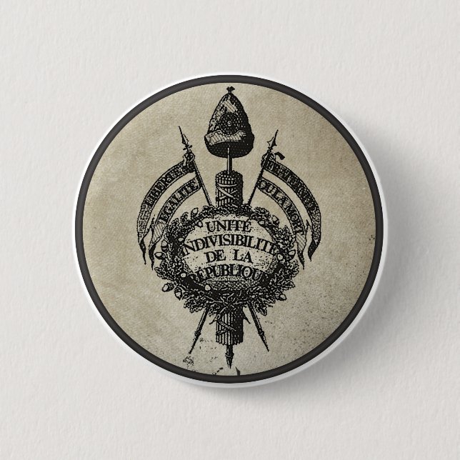 Vive la Revolution 6 Cm Round Badge (Front)