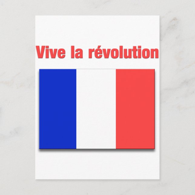 Vive la révolution postcard (Front)