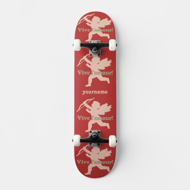 Vive L'amour Cupid custom skateboards (Front)