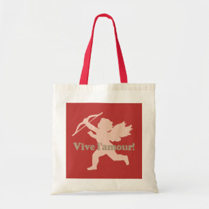 Vive L'amour Cupid tote bags