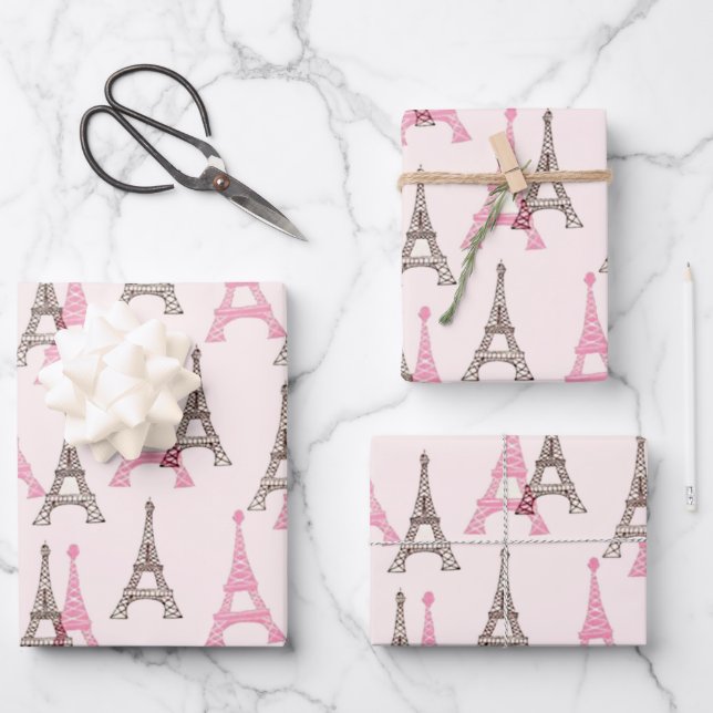 Vive Le France Wrapping Paper Sheet (Front)