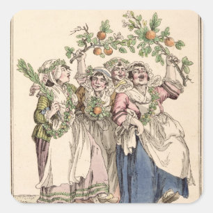 Vive le Roi, Vive la Nation' Square Sticker
