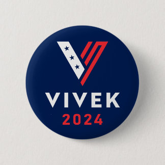 Vivek 2024 Ramaswamy president election  6 Cm Round Badge
