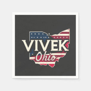 Vivek Ohio 2026 Governor Republican American Napkin
