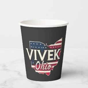 Vivek Ohio 2026 Governor Republican American  Paper Cups