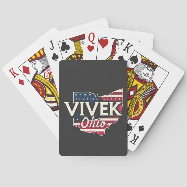 Vivek Ohio 2026 Governor Republican American  Playing Cards (Back)