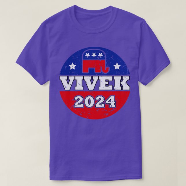Vivek Ramaswamy 2024 A New Wave in Presidential Po T-Shirt (Design Front)
