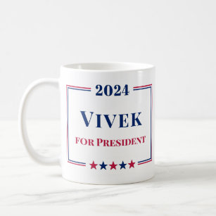 Vivek Ramaswamy for President 2024 Red White Blue Coffee Mug