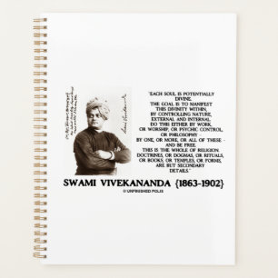 Vivekananda Each Soul Potentially Divine Be Free Planner