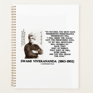 Vivekananda To Succeed Have Perseverance Will Goal Planner
