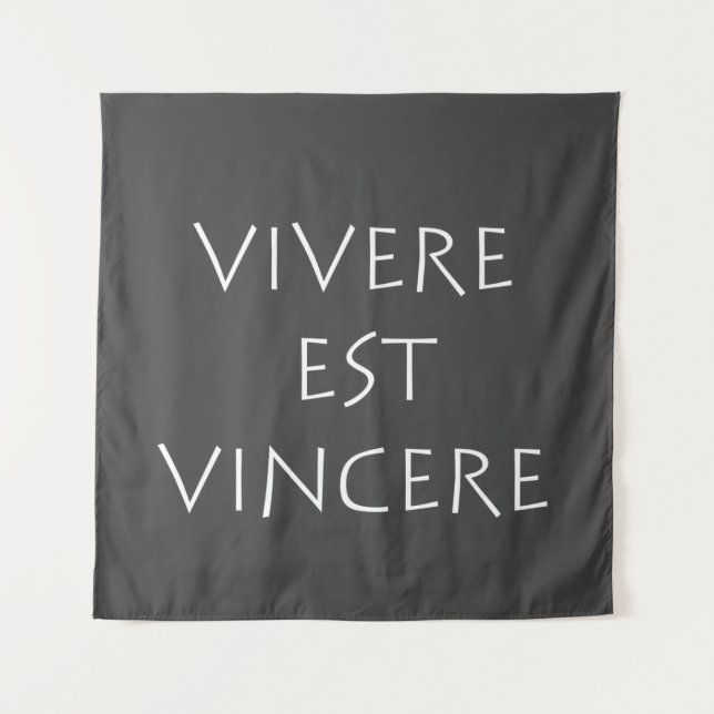 Vivere est vincere tapestry (Front)
