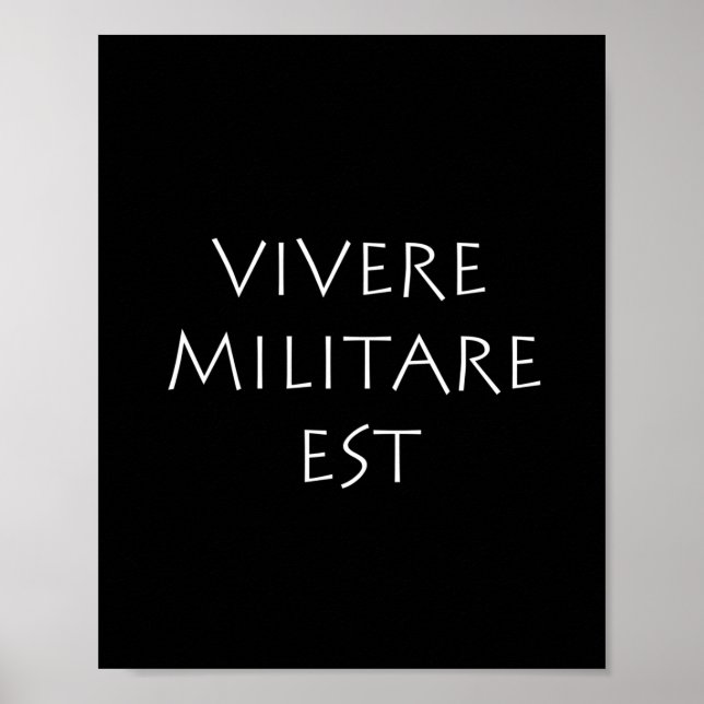 Vivere militare est poster (Front)