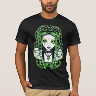 "Vivian" Cyber goth Dark Industrial Fairy Shirt