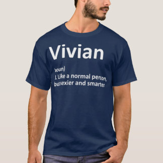 VIVIAN Definition Personalised Name Funny Gift T-Shirt
