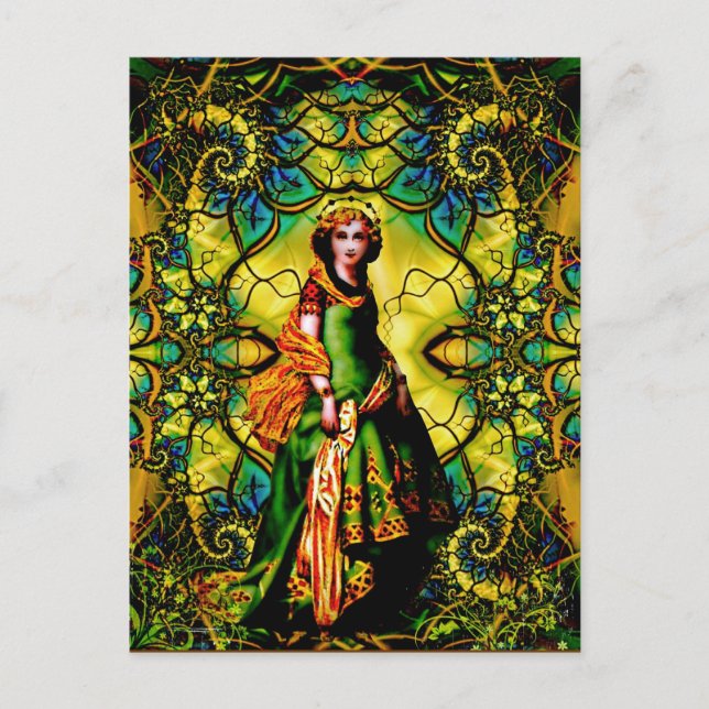 Vivian, Goddess Of Woodland Mystique Postcard (Front)