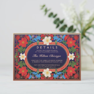 VIVIAN I : Wedding Details Card