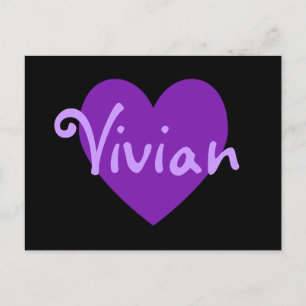 Vivian in Purple Postcard