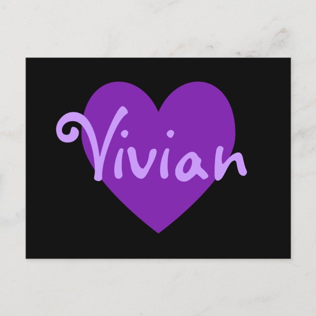 Vivian in Purple Postcard (Front)