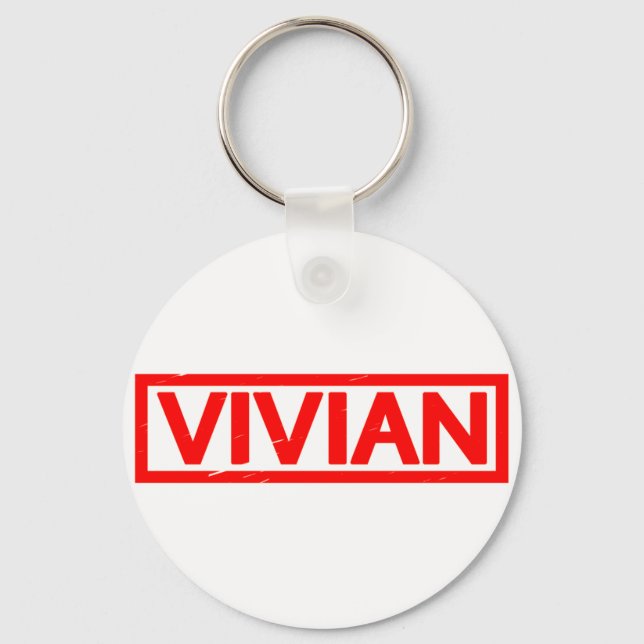 Vivian Stamp Key Ring (Front)