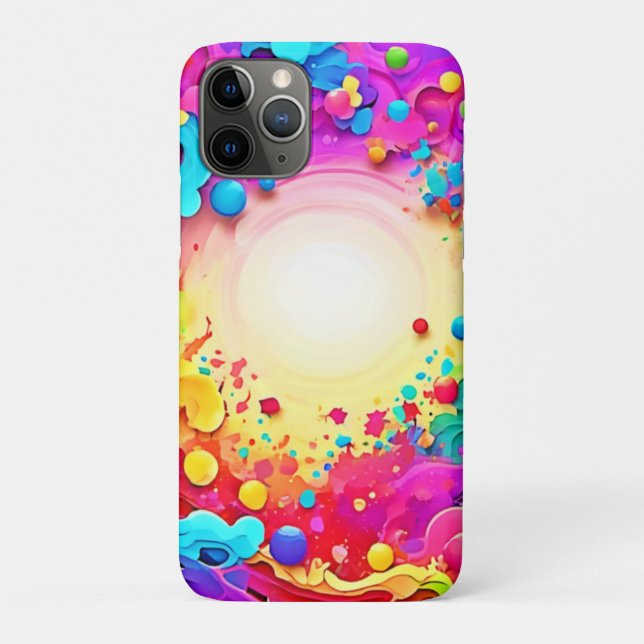 Vivid Abstract Colour Explosion Art Case-Mate iPhone Case (Back)