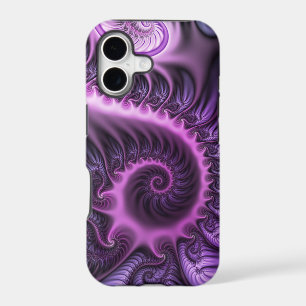 Vivid Abstract Cool Pink Purple Fractal Art Spiral
