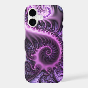 Vivid Abstract Cool Pink Purple Fractal Art Spiral