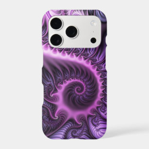 Vivid Abstract Cool Pink Purple Fractal Art Spiral