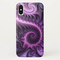 Vivid Abstract Cool Pink Purple Fractal Art Spiral