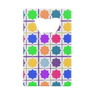 Vivid Abstract Geometric Pattern in Bold Colours