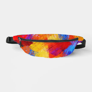 Vivid Abstract Paint Splash – Colourful Bum Bags