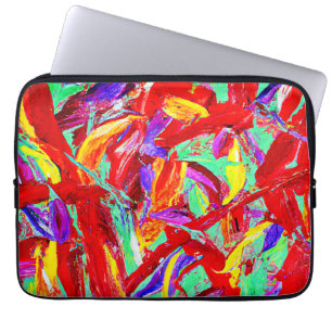 Vivid Abstract Pattern Laptop Sleeve