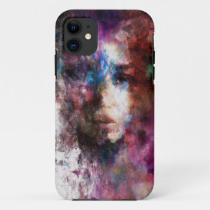 Vivid Abstract Portrait iPhone 11 Case