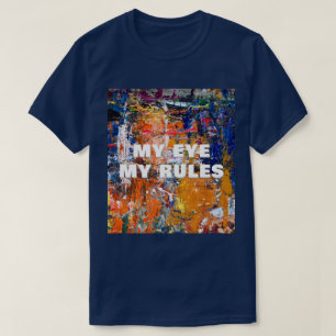 Vivid Abstraction – Oil Paint Chaos on Artist’s Pa T-Shirt