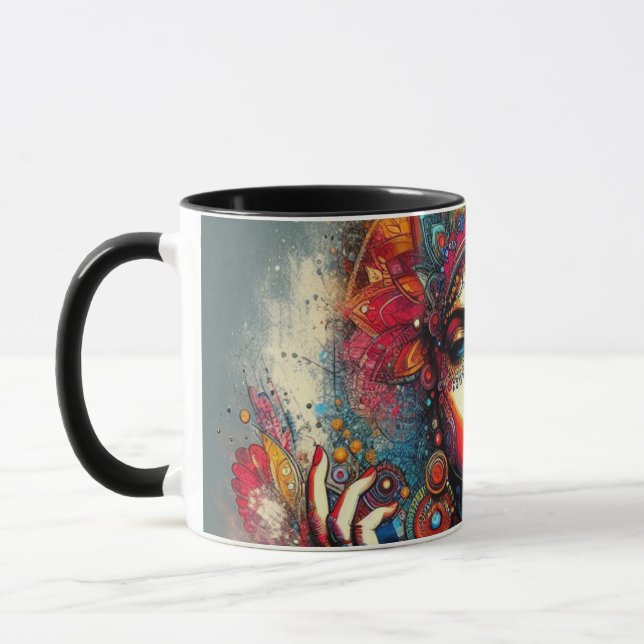 Vivid Aesthetic Portrait  Mug (Left)