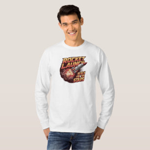 Vivid and Bold Rocket Launch Long Sleeve T-Shirt