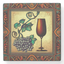 Vivid Art Wine Coaster 02