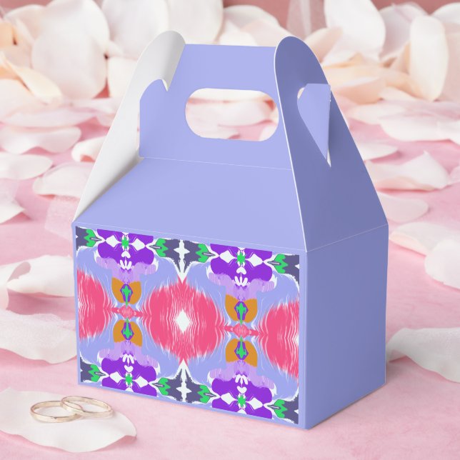 Vivid Aurora Kaleidoscope Electric Bloom Favour Box (Wedding)