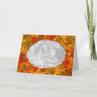 Vivid Autumn Leaves Card