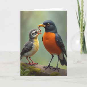 Vivid Birds Fathers Day Card