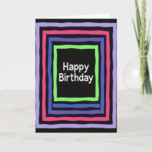 Vivid Birthday Card (Front)