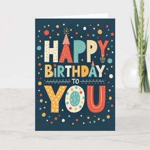 Vivid Birthday Wishes Card