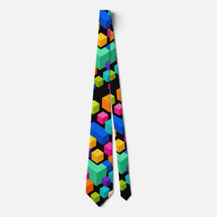 Vivid Blockscape Tie