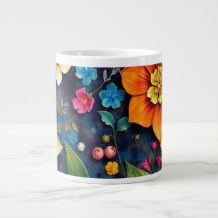 Vivid Bloom Large Coffee Mug