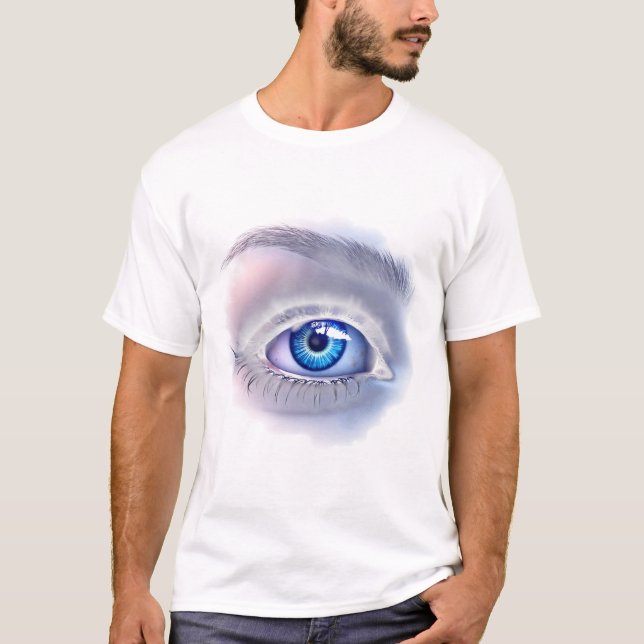Vivid Blue Eye T-Shirt (Front)