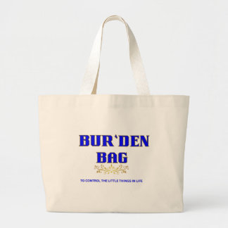  VIVID BLUE NATURAL COTTON JUMBO WOMEN'S BUR'DEN LARGE TOTE BAG