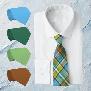 Vivid Burnt Orange / Brown Tie